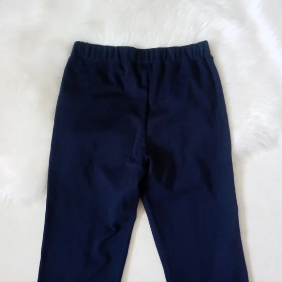 J. Crew navy blue pintucked pull-on ankle cropped pants - Picture 5 of 7